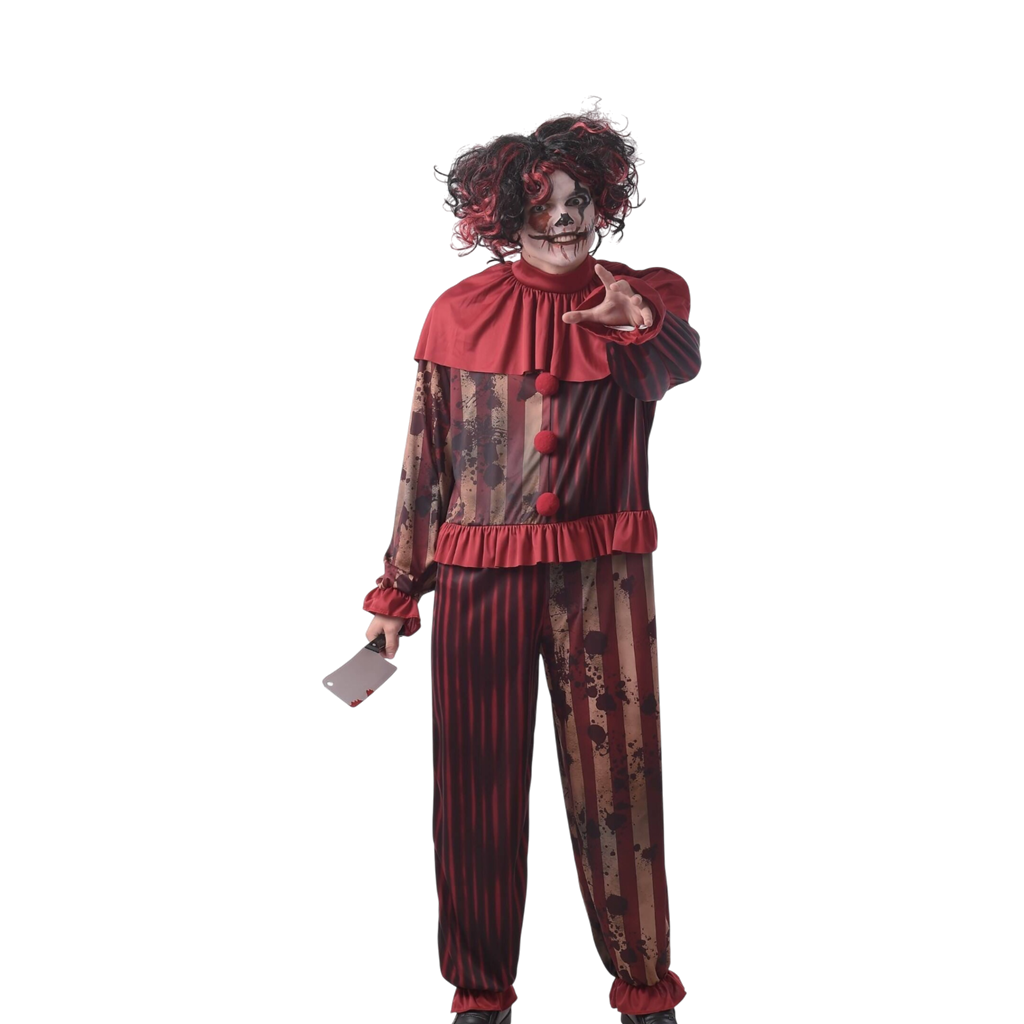Kostüm „Teuflischer Killer-Clown“ für Herren, Größe L/XL – Halloween