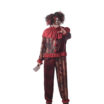 Kostüm „Teuflischer Killer-Clown“ für Herren, Größe L/XL – Halloween
