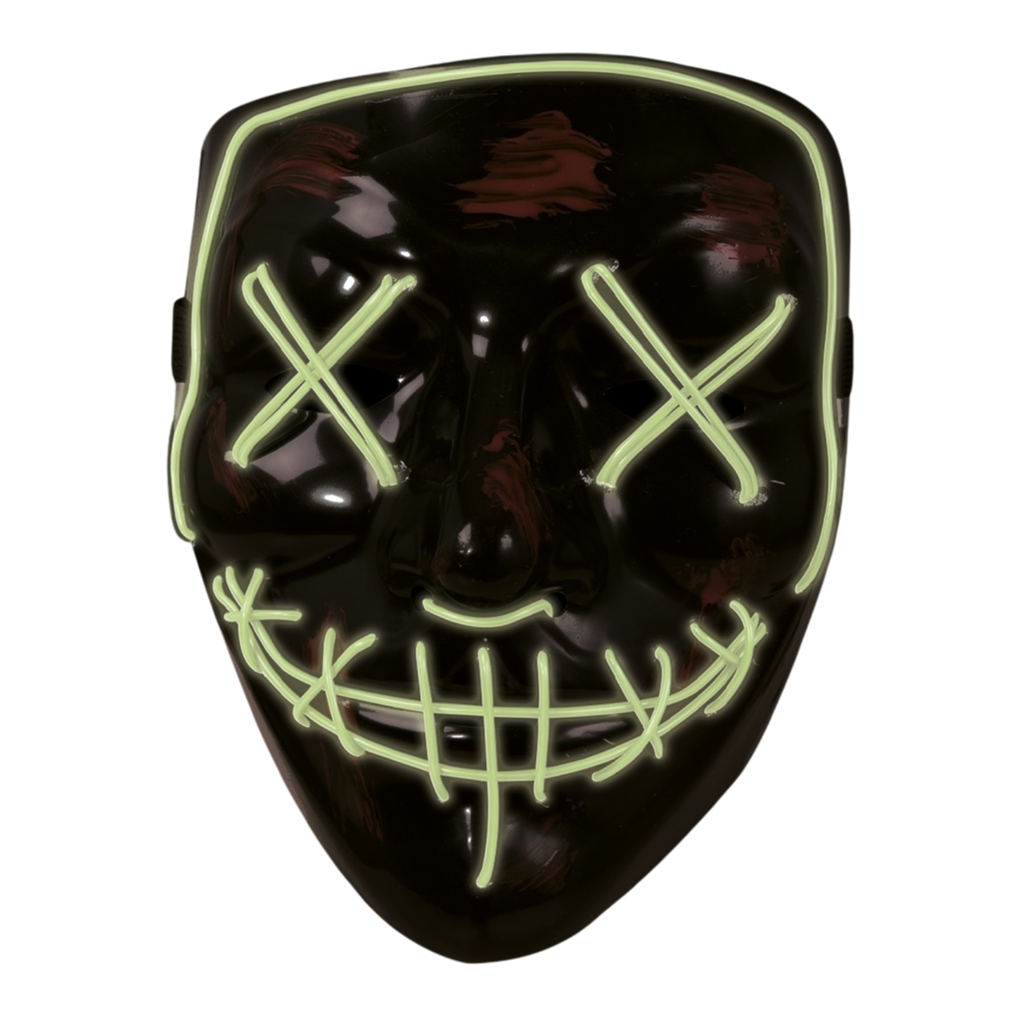 Blutige LED-Gesichtsmaske für Erwachsene – Halloween