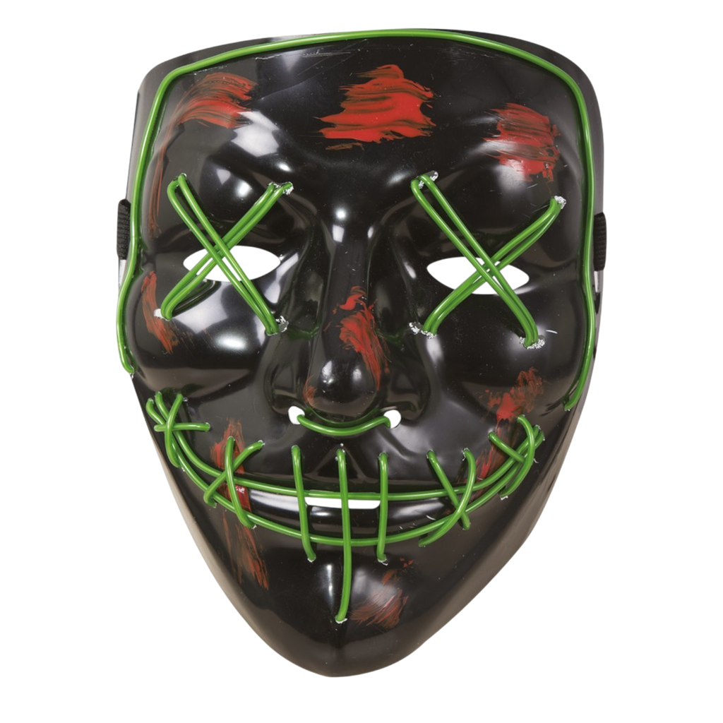 Blutige LED-Gesichtsmaske für Erwachsene – Halloween