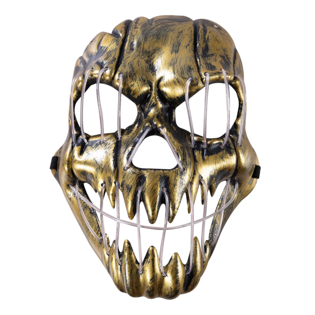 LED-Monster-Maske für Erwachsene – Leuchtende Halloween-Maske