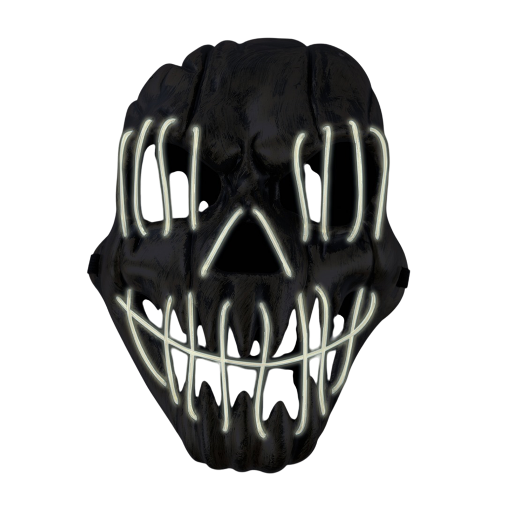 LED-Monster-Maske für Erwachsene – Leuchtende Halloween-Maske