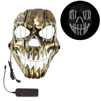 LED-Monster-Maske für Erwachsene – Leuchtende Halloween-Maske
