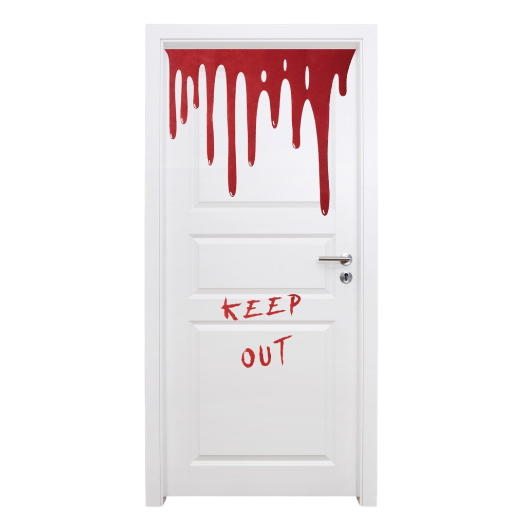 Blutige Türdekoration – Halloween-Dekoration