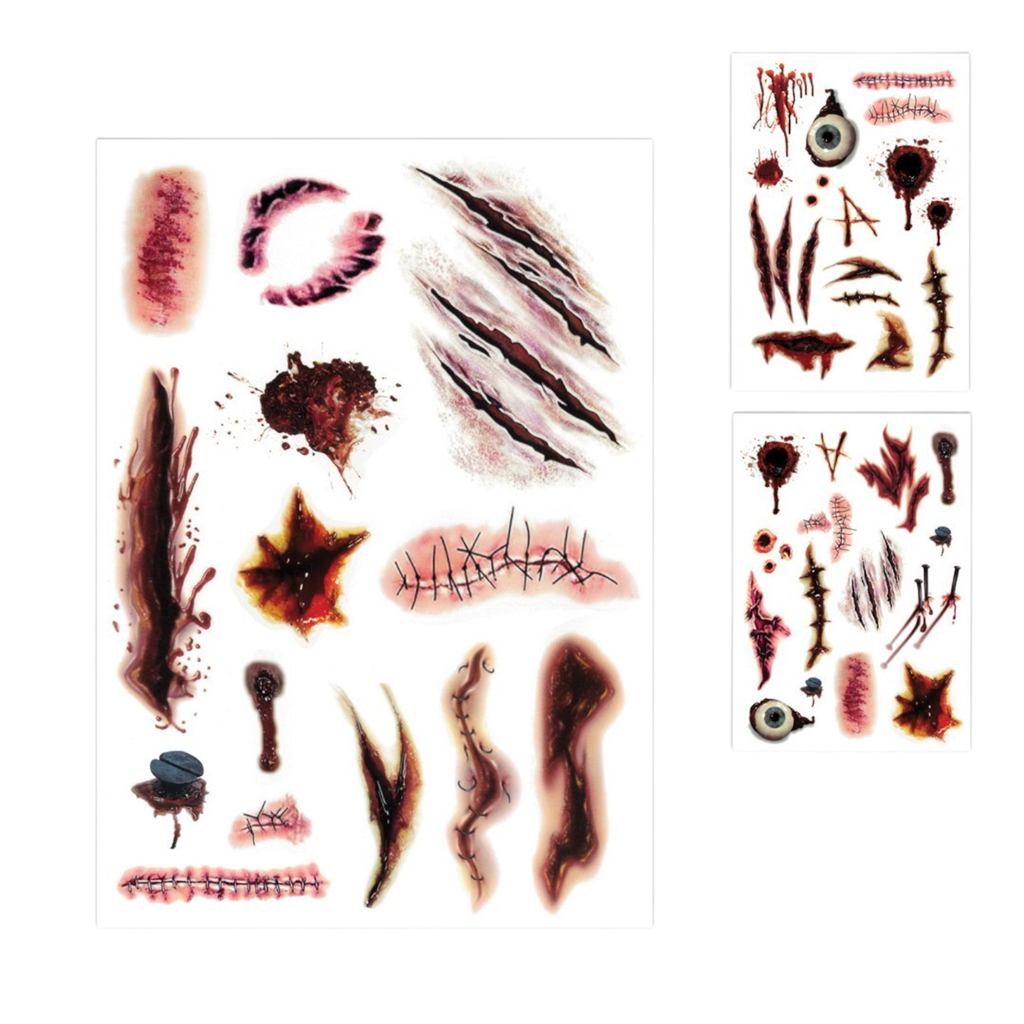 Temporäre Tattoos und Narben – Halloween-Make-up