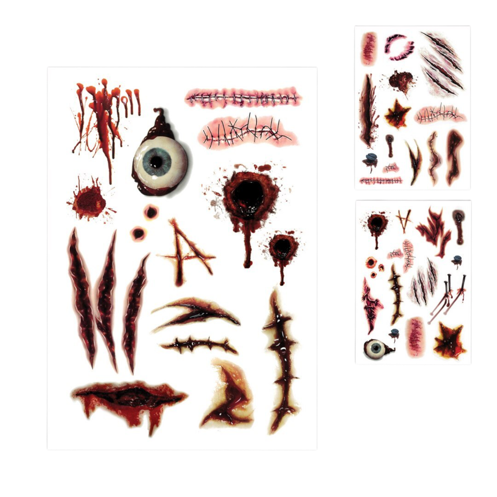 Temporäre Tattoos und Narben – Halloween-Make-up
