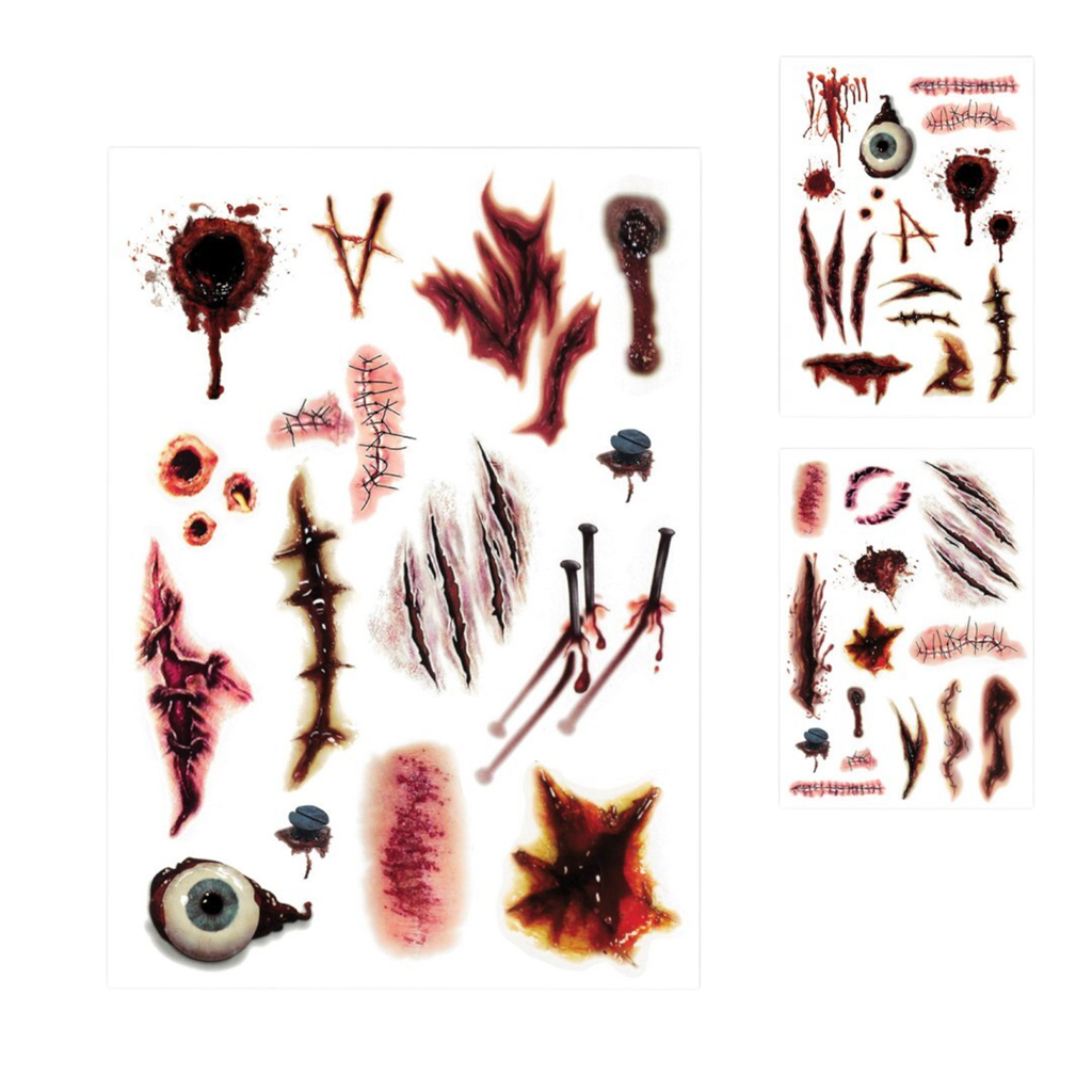 Temporäre Tattoos und Narben – Halloween-Make-up