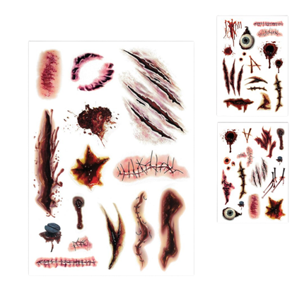 Temporäre Tattoos und Narben – Halloween-Make-up