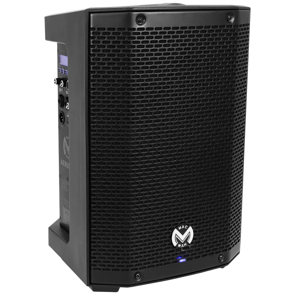Tragbarer, aktiver 150-W-RMS-Lautsprecher (8") mit Akku und UHF-Mikrofon – Mac Mah