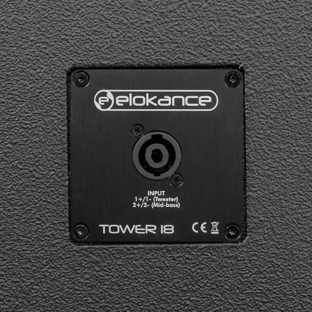 Aktives 3-Wege-Säulensystem mit 1700 W RMS und 18-Zoll-Subwoofer – Elokance