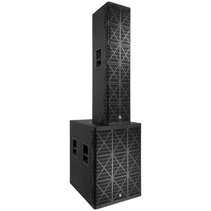 Aktives 3-Wege-Säulensystem mit 1700 W RMS und 18-Zoll-Subwoofer – Elokance