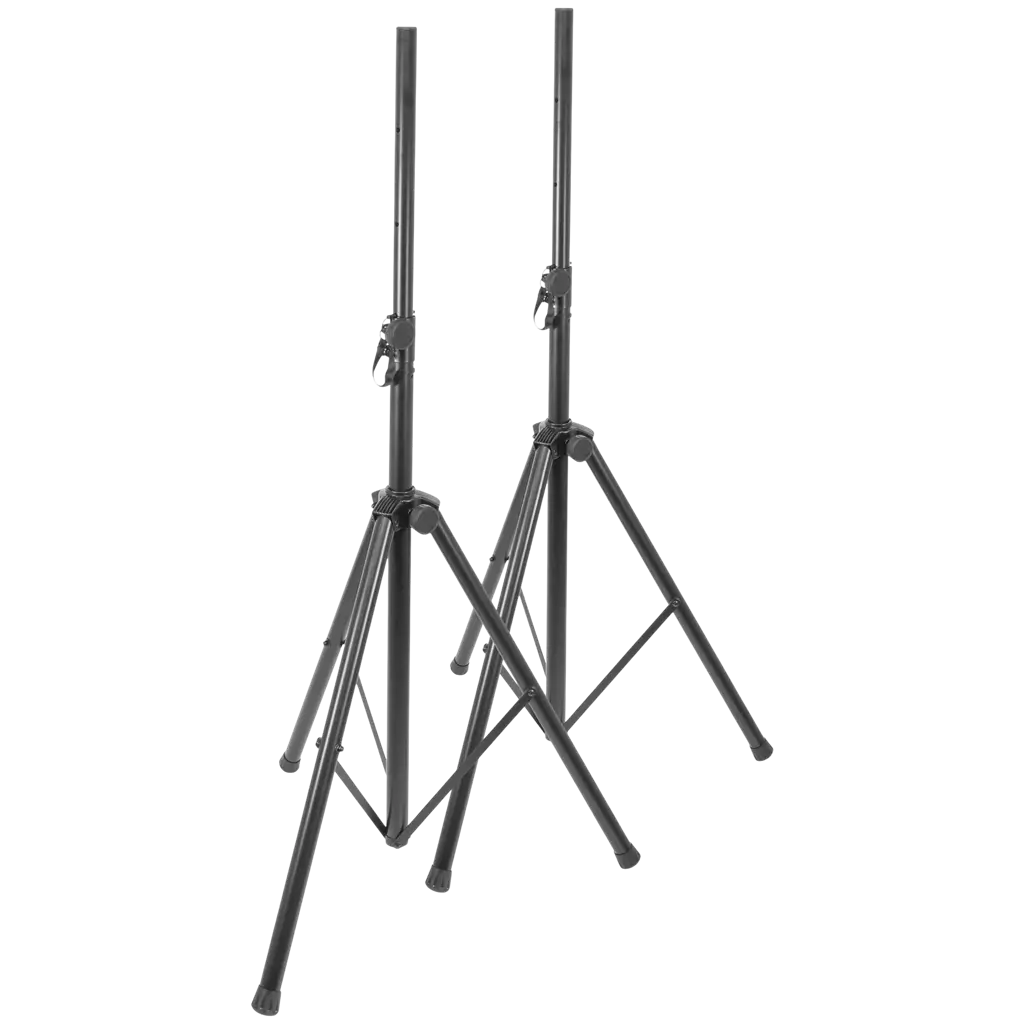 2er-Set verstellbare Lautsprecherständer (120–200 cm) mit Schutzhülle – Plugger