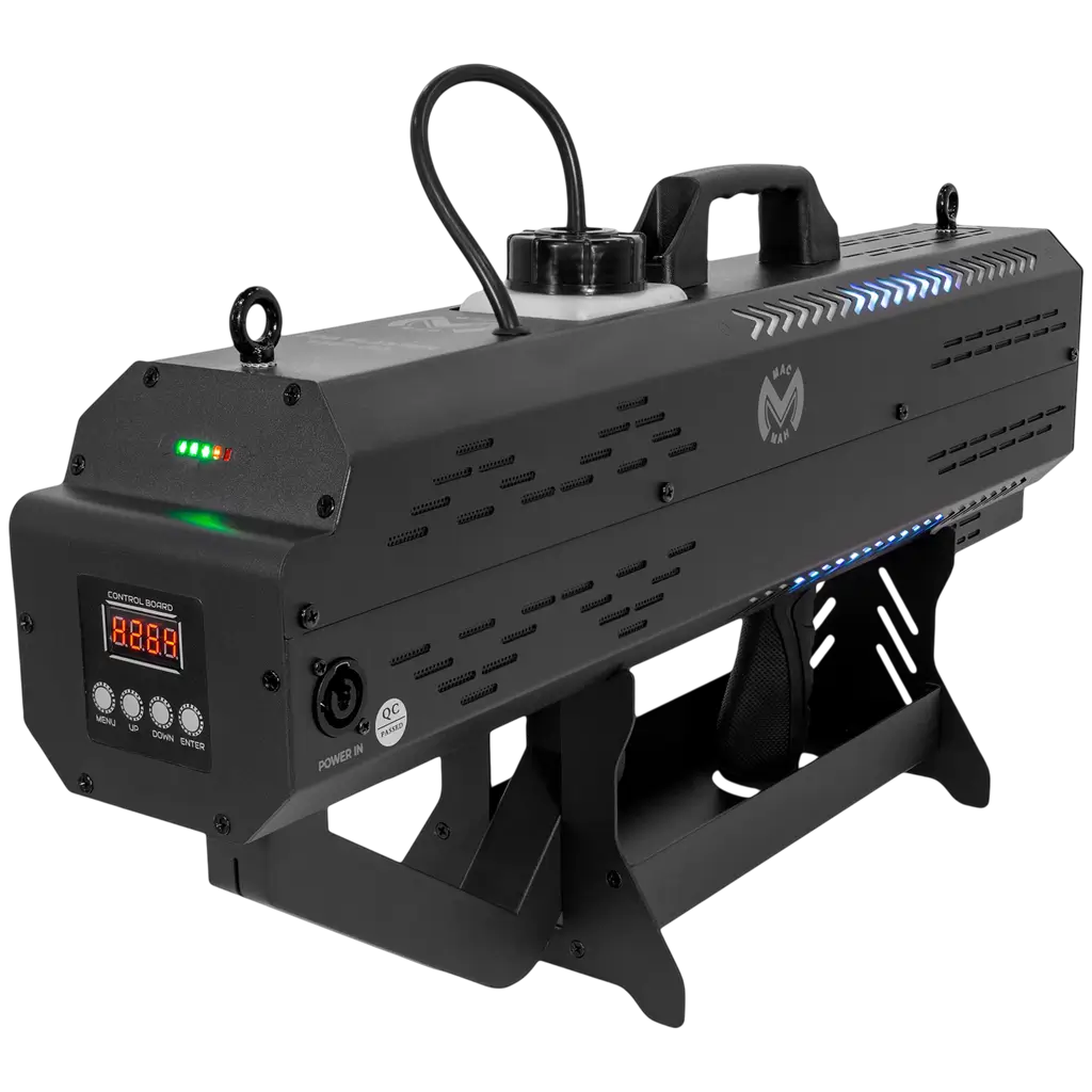 Tragbarer 1500-W-Rauchgenerator mit Akku und RGB-LEDs – Mac Mah