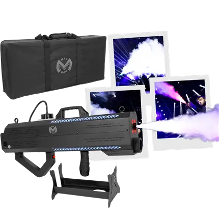 Tragbarer 1500-W-Rauchgenerator mit Akku und RGB-LEDs – Mac Mah