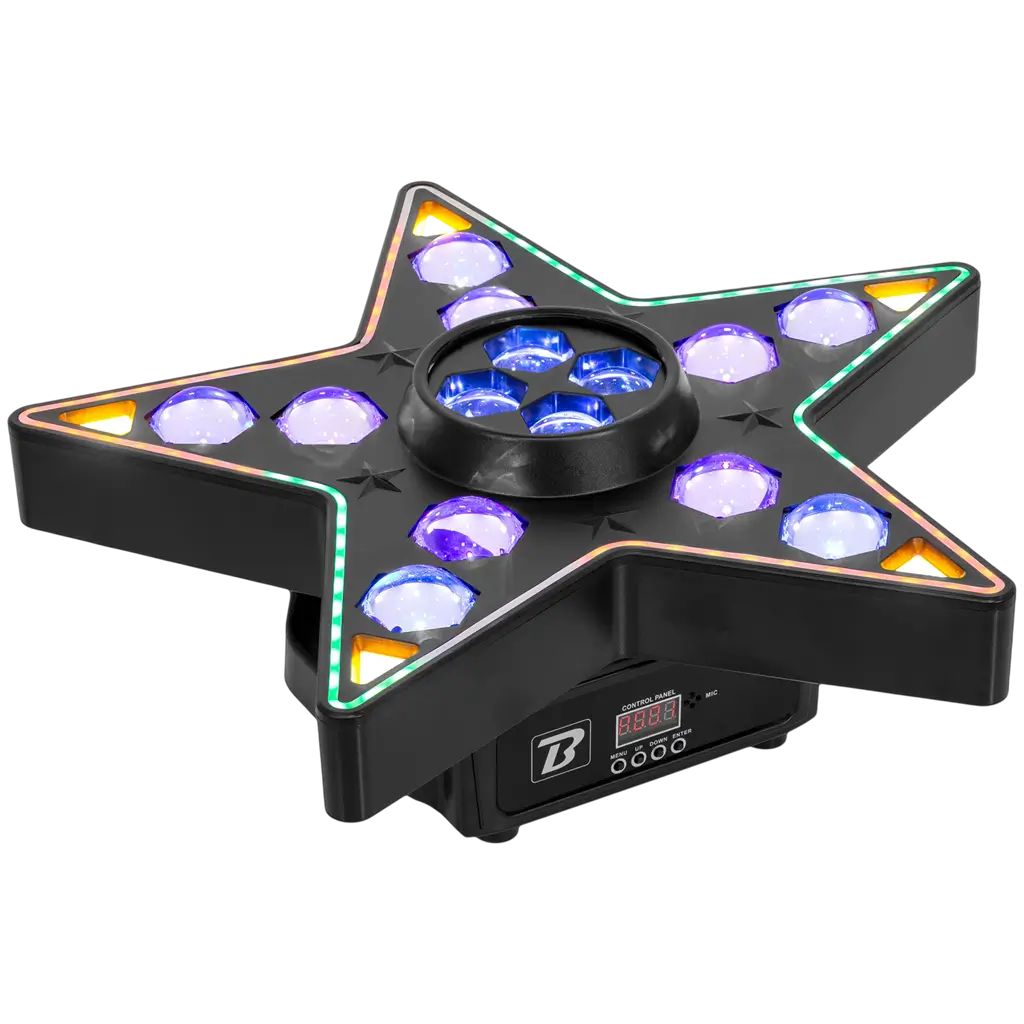 3-in-1-LED-Lichteffekt-Set: Beam, B-Eye und Stroboskop – BoomToneDJ