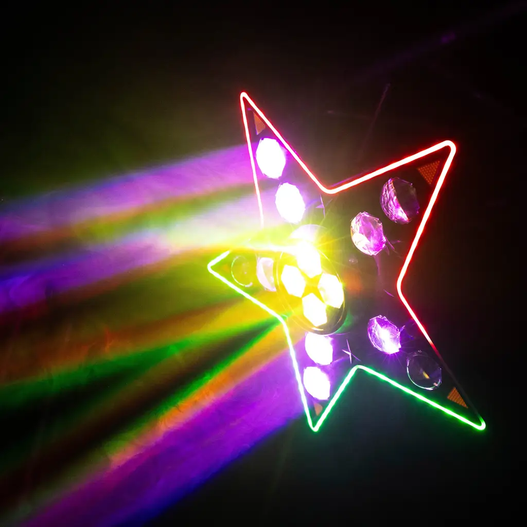 3-in-1-LED-Lichteffekt-Set: Beam, B-Eye und Stroboskop – BoomToneDJ