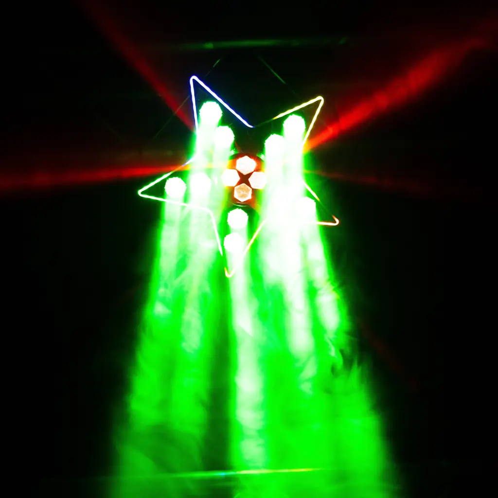 3-in-1-LED-Lichteffekt-Set: Beam, B-Eye und Stroboskop – BoomToneDJ