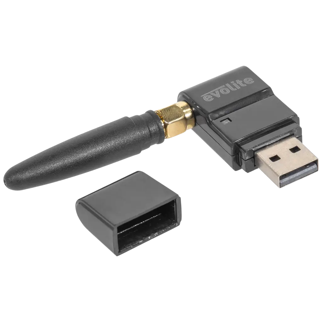 Drahtloser USB-DMX-Dongle (Sender/Empfänger), 2,4 GHz – Evolite